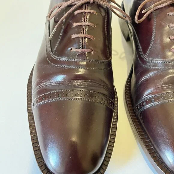 Dark Brown Cap Toe Dress Shoe by Joan & David Couture - Picture 4 of 13